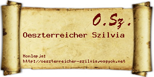 Oeszterreicher Szilvia névjegykártya